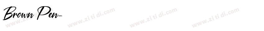 Brown Pen字体转换